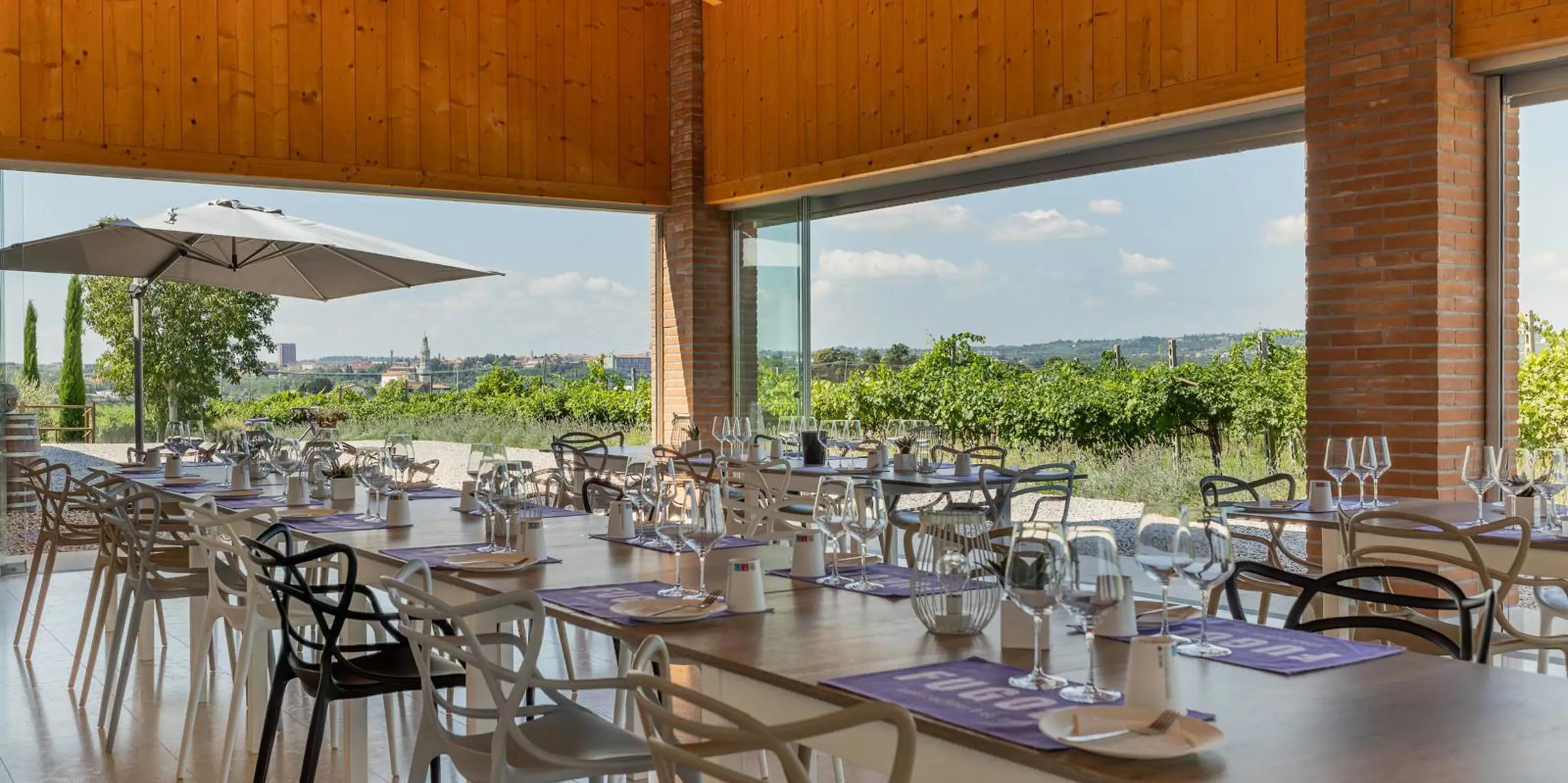 Zona degustazioni Fugolo con veranda